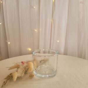Teelichthalter dickes Glas 7,5 cm