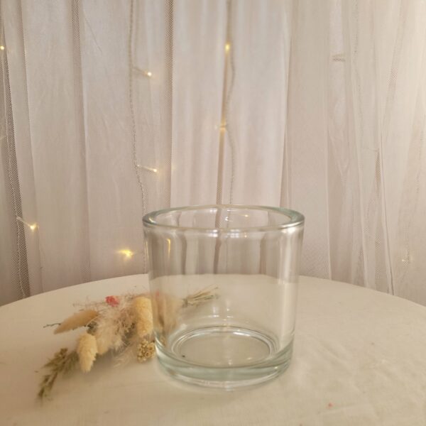 Teelichthalter dickes Glas 11,5 cm