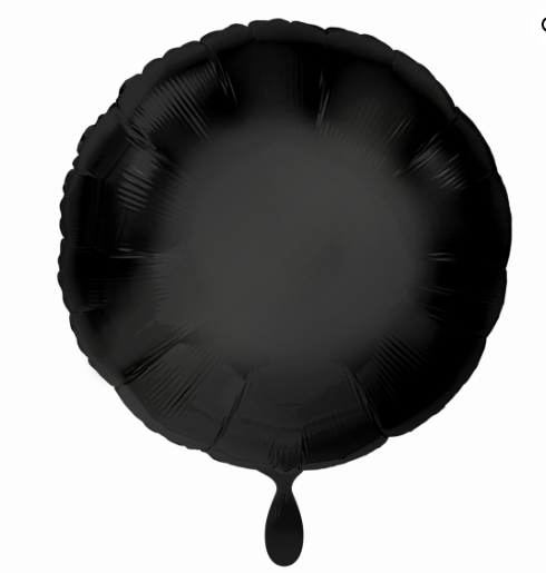 Folienballon rund schwarz xxl