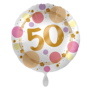 Folienballon "50 glänzende Punkte"