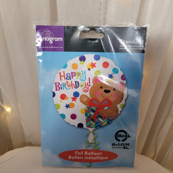 Folienballon "Happy birthday" Teddy