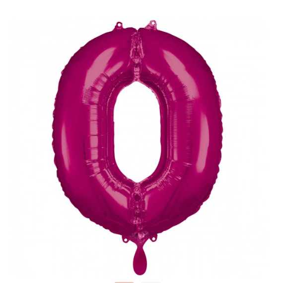 Folienballon pink 0