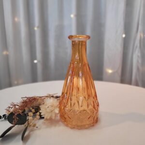 Vase bunt H:14,5 cm orange