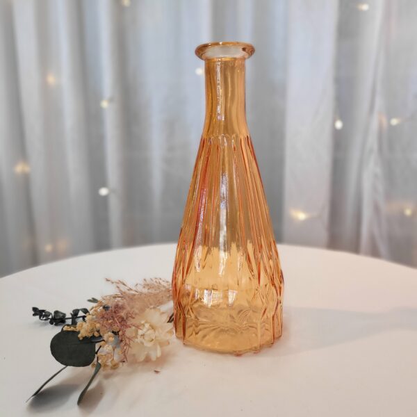 Vase bunt H:21 cm orange