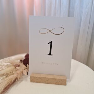 Tischnummer unendlich 1-9