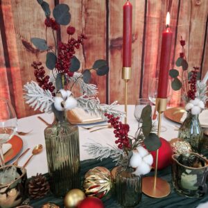 Tischset Weihnachten Tannengrün rot gold II