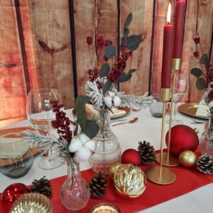 Tischset Weihnachten Rot-Gold