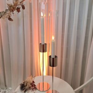 Kerzenhalter Hurricane silber II