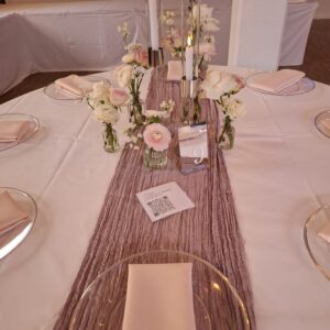 Stoffserviette pastellrosa