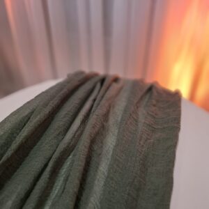 Tischläufer Musselin waldgrün