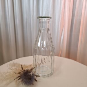 Vase Flasche Rille kantig H:19,5 cm