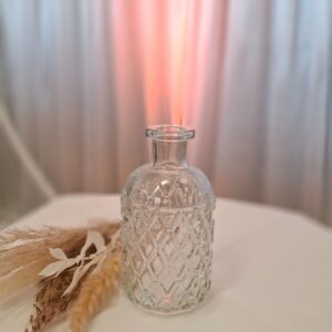 Vase Flasche klar Raute